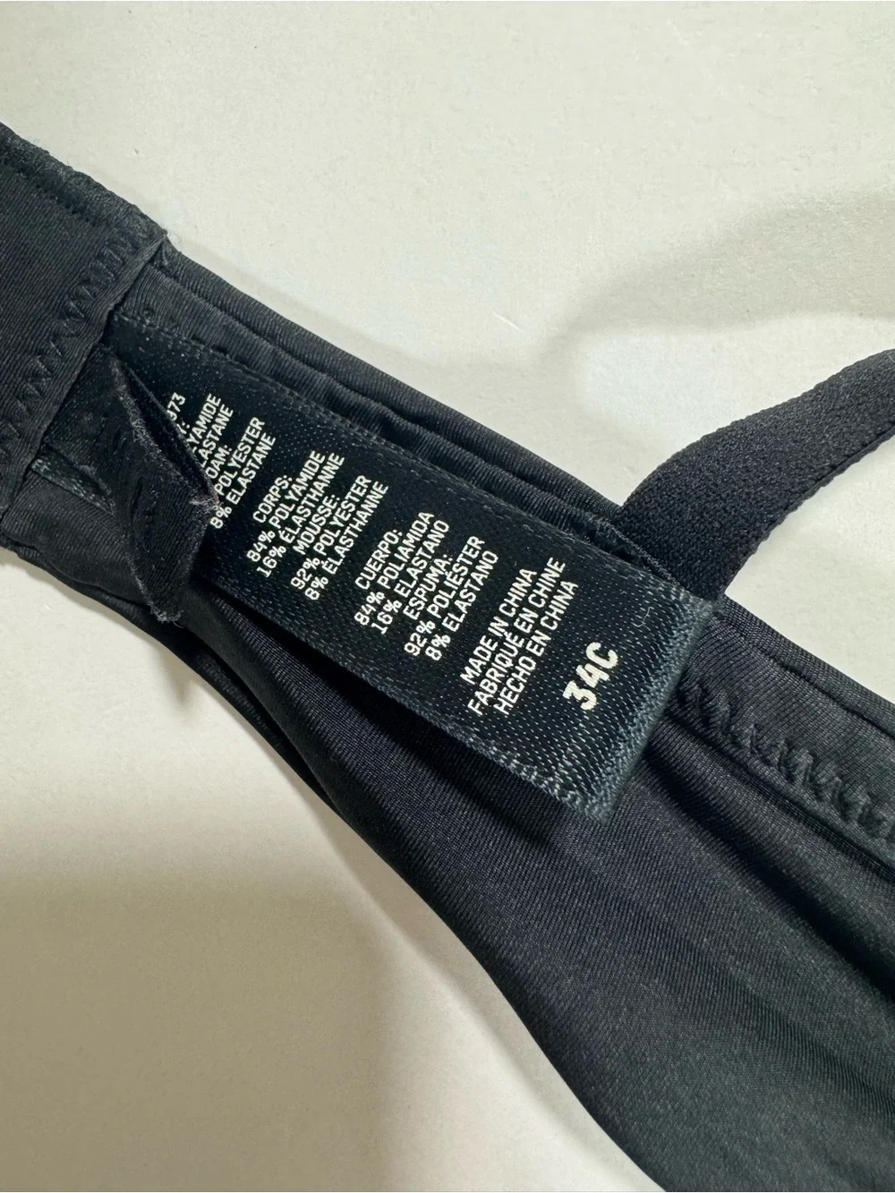 Skims Wireless Form Bra Black Size 34C Light Push Up Padding - Picture 4 of 4